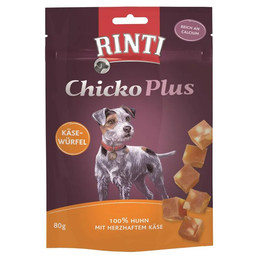 Produktbild von Rinti Chicko Plus Käsewürfel mit Huhn - 12 x 80 g
