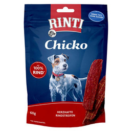 Produktbild von Rinti Chicko Rindstreifen Hundesnack - 12 x 60 g