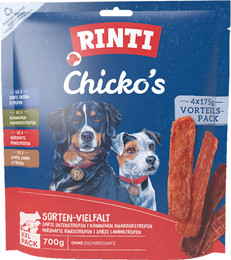 Produktbild von RINTI Chicko Sortenvielfalt XXL PACK Hundesnacks 4 x 4 x 175 Gramm