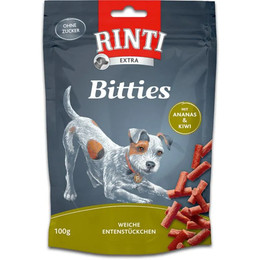 Produktbild von Rinti Extra Bitties Ente mit Ananas & Kiwi - 12 x 100 g