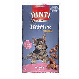 Produktbild von Rinti Extra Bitties Puppy Huhn & Ente - 16 x 75 g