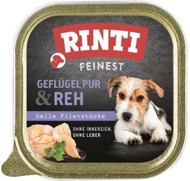 Produktbild von RINTI Feinest Adult Geflügel pur und Reh - 11 x 150 g