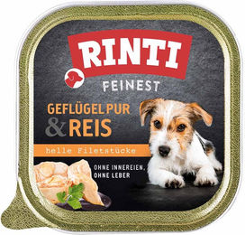 Produktbild von Rinti Feinest Geflügel pur & Reis - 22 x 150 g