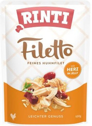 Produktbild von RINTI Filetto Huhn & Hühnerherzen - 24 x 100 g