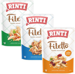 Produktbild von RINTI Filetto in Jelly Mix Geschmacks mit Huhn in Gelee 24x100 g