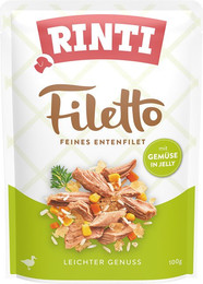 Produktbild von RINTI Filetto Jelly Ente & Gemüse - 24 x 100 g