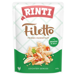 Produktbild von Rinti Filetto Jelly Huhn & Gemüse - 24 x 100 g