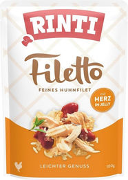 Produktbild von Rinti Filetto Jelly Huhn & Hühnerherz - 24 x 100 g