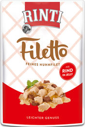 Rinti Filetto Jelly Huhn & Rind - 24 x 100 g – Bild 1 von 2