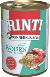 Produktbild von RINTI Kennerfleisch 400g Dose Hundenassfutter 48 x 400 Gramm Pansen
