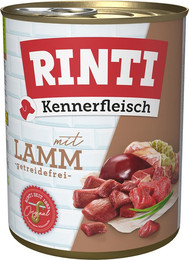 Produktbild von RINTI Kennerfleisch Hundefutter Lamm - 12 x 800 g