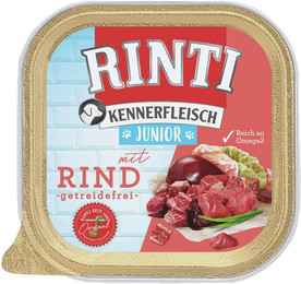 Produktbild von RINTI Kennerfleisch Junior 300 Gramm Hundenassfutter 18 x 300 Gramm Rind