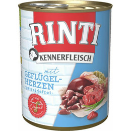 Produktbild von Rinti Kennerfleisch mit Geflügelherzen - 12 x 800 g