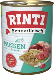 Produktbild von RINTI Kennerfleisch Pansen Nassfutter für Hunde - 24 x 800 g