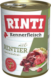 Produktbild von RINTI Kennerfleisch Rentier Hundenassfutter - 24 x 400 g