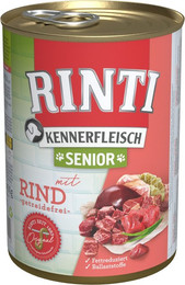 Produktbild von RINTI Kennerfleisch Senior 400g Dose Hundenassfutter 24 x 400 Gramm Rind
