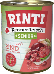 Produktbild von RINTI Kennerfleisch Senior Hundenassfutter Rind - 36 x 800 g