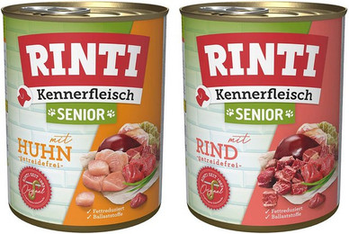 Produktbild von Rinti Kennerfleisch Senior Mixpaket 24x800g