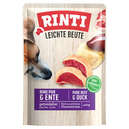 Produktbild von Rinti Leichte Beute Rind Pur + Ente - 10 x 400 g