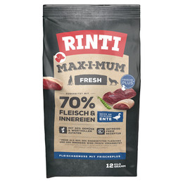 Produktbild von Rinti Max-i-mum Ente Trockenfutter für Hunde - 12 kg