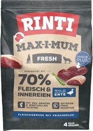 Produktbild von Rinti Max-i-mum Ente Trockenfutter für Hunde - 4 kg