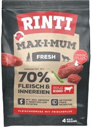 Produktbild von Rinti Max-i-mum Rind Hundetrockenfutter - 4 kg