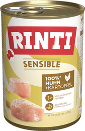 Produktbild von RINTI Sensible 400g Dose Hundenassfutter 12 x 400 Gramm Huhn & Kartoffel