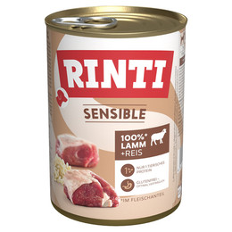 Produktbild von Rinti Sensible Lamm + Reis Nassfutter für Hunde - 12 x 400 g
