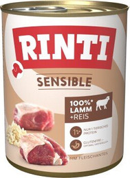 Produktbild von RINTI Sensible Lamm und Reis - 6 x 800 g