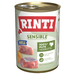 Produktbild von Rinti Sensible Putenfleisch mit Karotten - 12 x 400 g