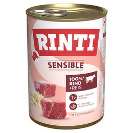 Produktbild von RINTI Sensible Rind + Reis - 12 x 400 g
