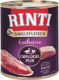 Produktbild von Rinti Singlefleisch Exclusive Geflügel Pur - 6 x 800 g