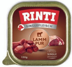 Produktbild von RINTI Singlefleisch Nassfutter Hund, Adult, Schale, Lamm pur 10x150 g