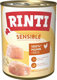 Produktbild von Rinti Sparpaket 12 x 800g Sensible Huhn&Reis
