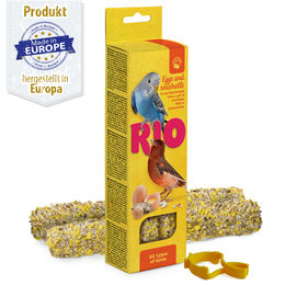 Produktbild von RIO Sticks - für alle Vögel - mit Ei & Muschelkalk - 2x 40 g