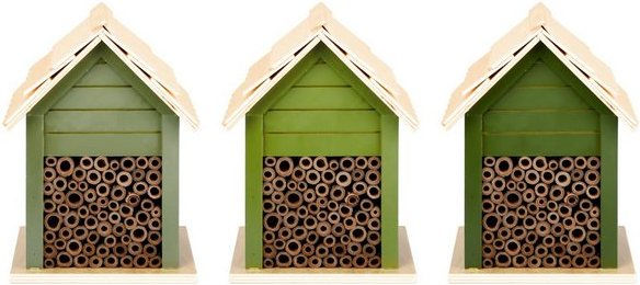 Produktbild von Rivanto Insektenhotel Bienenhaus Grüntöne mit Aufhängeöse