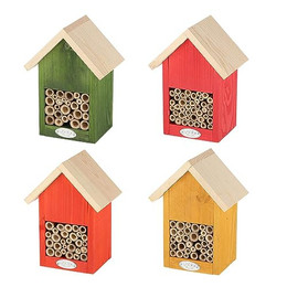 Produktbild von Rivanto Naturtöne Bienenhaus aus Kiefernholz mit Nisthülsen
