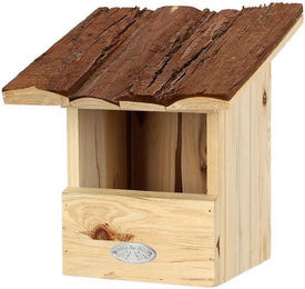 Produktbild von Rivanto Nistkasten Rotkehlchen mit Rindendach aus Tannenholz