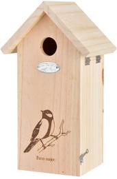 Produktbild von Rivanto Nistkasten Vogelhaus Kohlmeise mit Silhouette und Türchen