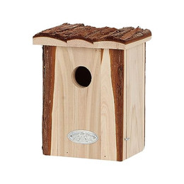 Produktbild von Rivanto Nistkasten Zaunkönig mit Rindendach aus Tannenholz