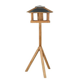 Produktbild von Rivanto Vogelhaus mit Vogelfuttersilo aus Eiche