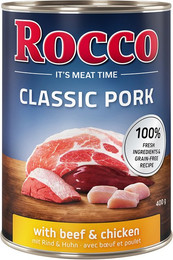 Produktbild von Rocco Classic Pork Rind & Huhn - 6 x 400 g