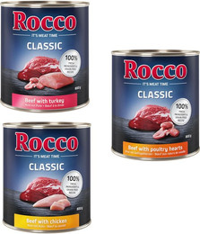 Produktbild von Rocco Classic Probiermix Geflügel-Mix mit Rind, Huhn und Pute - 6 x 800 g