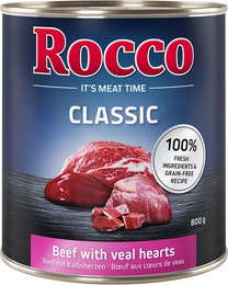 Produktbild von Rocco Classic Rind mit Kalbsherzen - 6 x 800 g