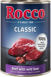 Produktbild von Rocco Classic Rind mit Wildschwein - 6 x 400 g