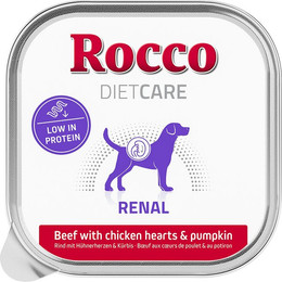 Produktbild von Rocco Diet Care Renal Rind mit Hühnerherzen & Kürbis - 20 x 150 g
