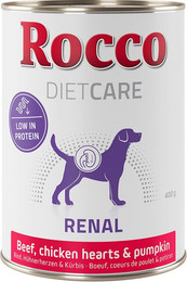 Produktbild von Rocco Diet Care Renal Rind mit Hühnerherzen & Kürbis - 24 x 400 g