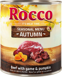 Produktbild von Rocco Herbst-Menü mit Wild & Kürbis - 24 x 800 g