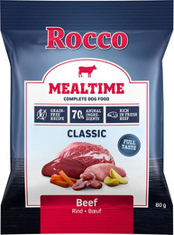 Produktbild von Rocco Mealtime Rind Trockenfutter für Hunde - 4 x 80 g