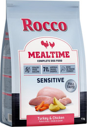 Produktbild von Rocco Mealtime Sensitive - reich an frischer Pute und frischem Huhn 1 kg - Jetzt testen!!